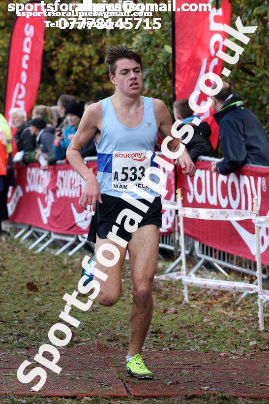 Mens under-17s National Cross Country Relay, Berry Hill Park, Mansfield. Photo:  David T. Hewitson/Sports for All Pics